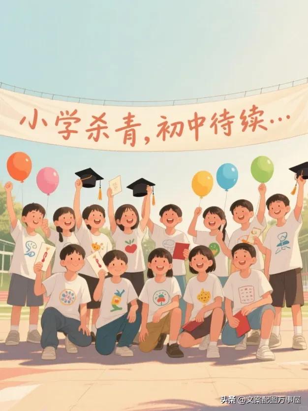 2025最佳小学六年级毕业寄语文案，朋友圈这样写秒被赞！