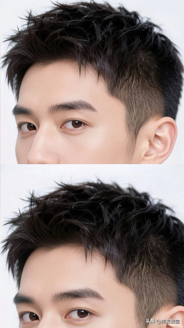 男生选对发型太重要了，剪个短发清爽又精神，出门不费时间打理