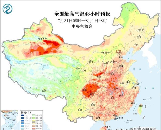 山东省！明天7月31号，新一轮降雨中心已定，大雨暴雨分布如下！