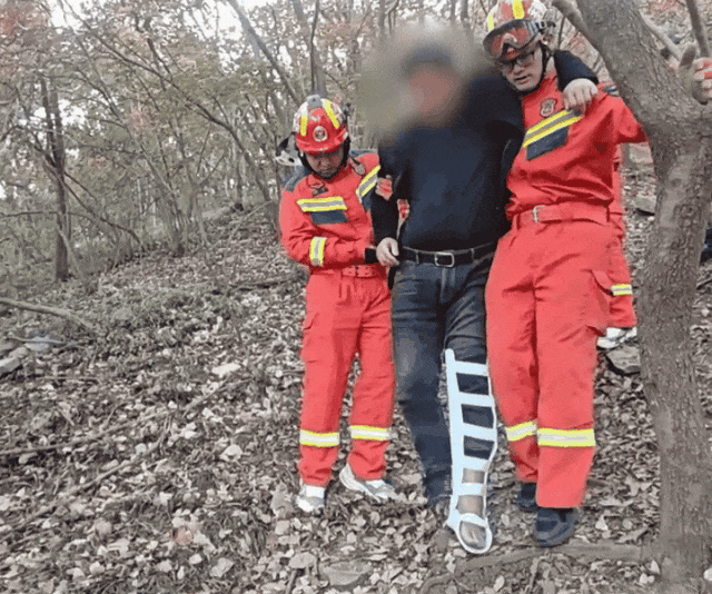 登山 = 解压？滁州男子亲测：快乐没到，消防员先到了！