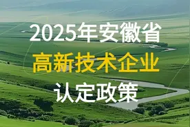 2025年安徽省合肥、阜阳等16市高新技术企业申报条件|奖励补贴图片