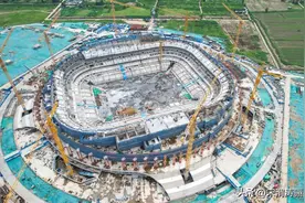 山东济南黄河体育中心 泰山队的主场建设情况图片