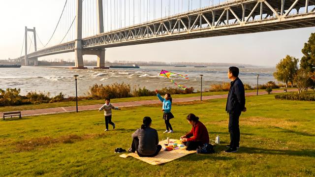 铜都霜染江天阔 银杏风吟入画来——安徽铜陵初冬