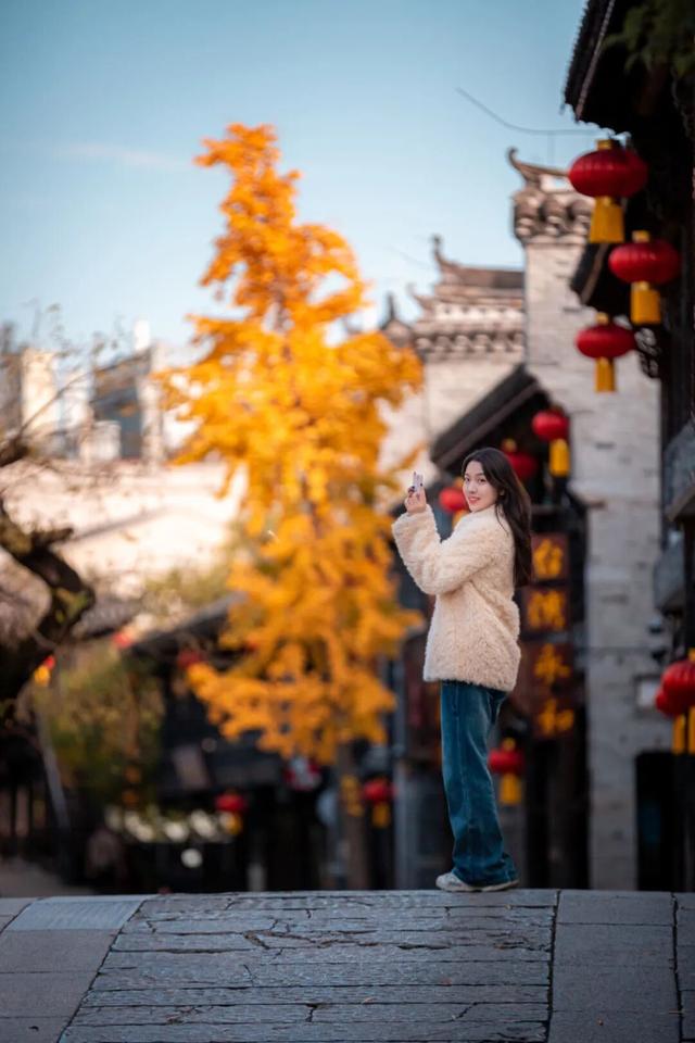 我们把台儿庄古城的秋天“晒”满了朋友圈，温柔了整座古城的初冬