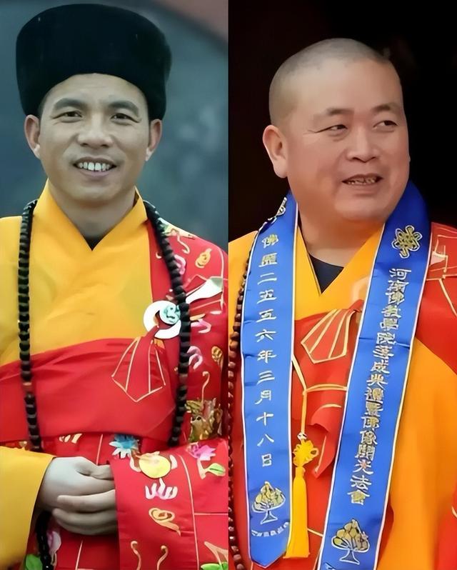 少林新主持印乐，和女游客合影曝光，面相慈爱，和释永信完全不同