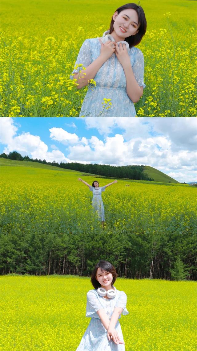油菜花海“暴击”！阿尔山这片金色海洋，随手拍都是杂志页！