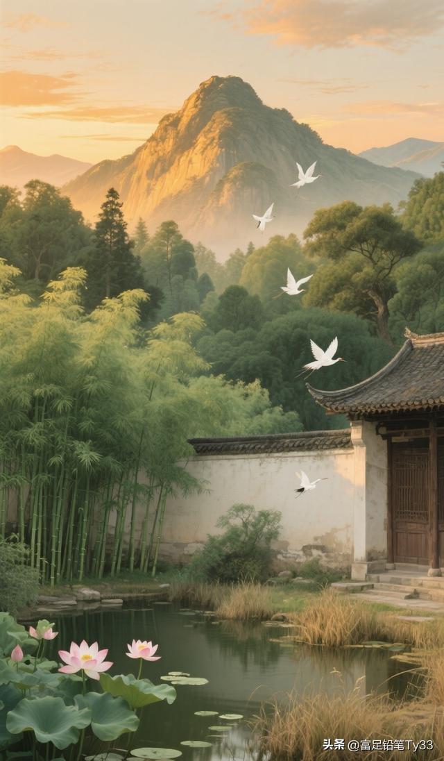 沉醉静谧山水：观白鹭翩跹，共赏诗意画卷！