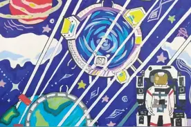 重庆小学生绘画作品进入中国空间站 神舟十七号航天员乘组送出寄语图片