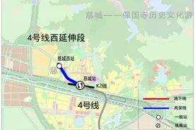 宁波地铁4号线西延段，计划今年开通！图片