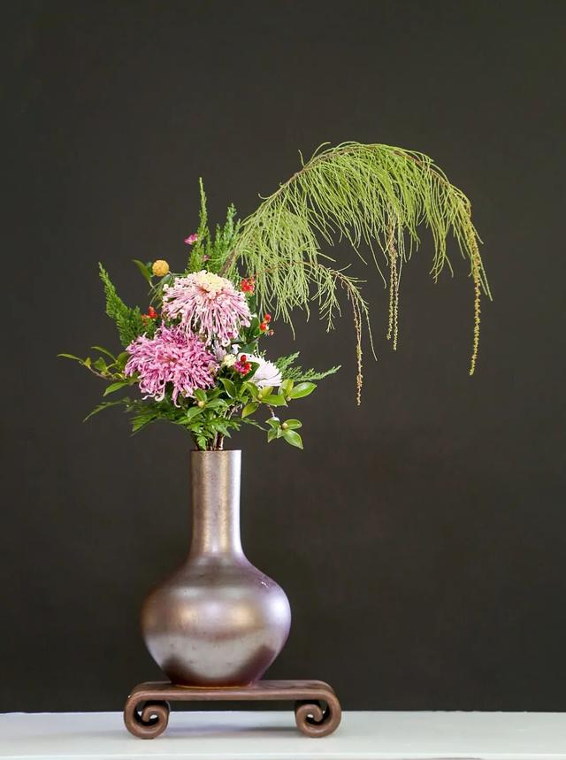 30个名师菊花插花作品，带你赏尽秋日好风景
