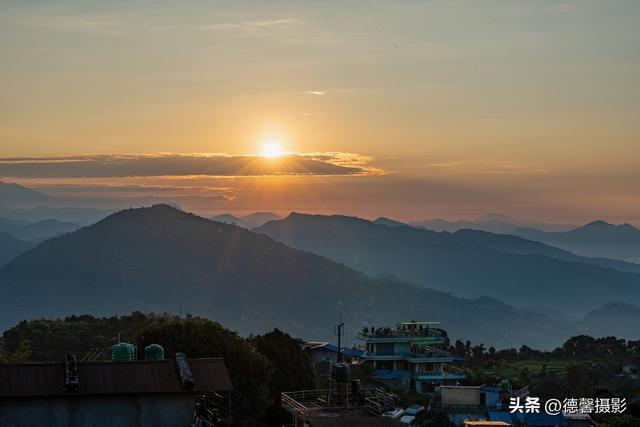 尼泊尔摄影之旅（13）——博克拉观喜马拉雅山日出