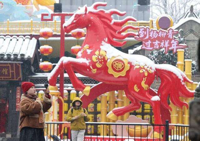 西青雪景限定！古镇换上新装扮～