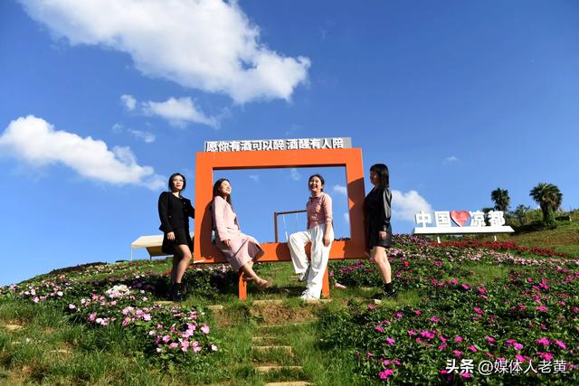 六盘水明湖花海盛开引游客赴一场秋日游约会