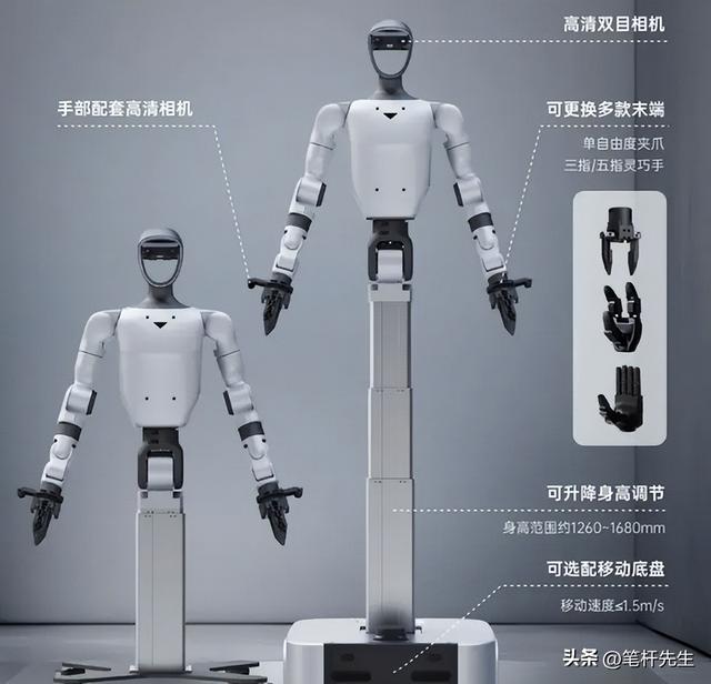 宇树 G1-D 打破常规！轮式底座 + AI 训练平台，人形机器人商业化提速