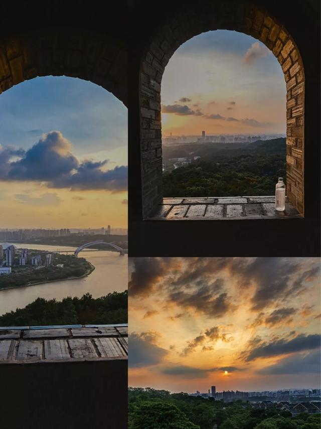 南宁青秀山绝美日落，比油画还浪漫的黄昏打卡地！