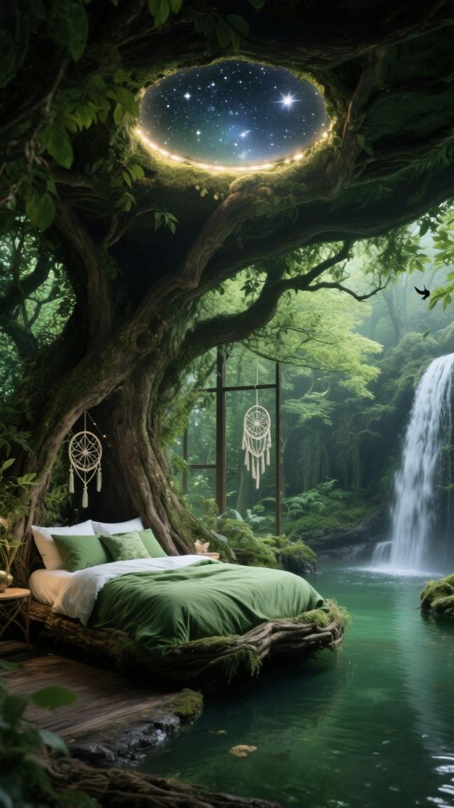 这间卧室，藏着我想要的森林梦境