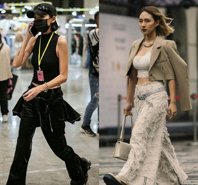 被台湾女生惊艳了！上半身露腰腹、下半身遮臀胯。时髦显瘦又性感