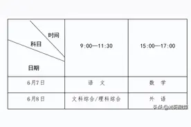 河南省2024年高考时间公布图片