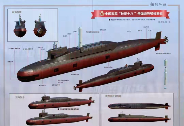 中国大方展示战略核潜艇画面说明啥