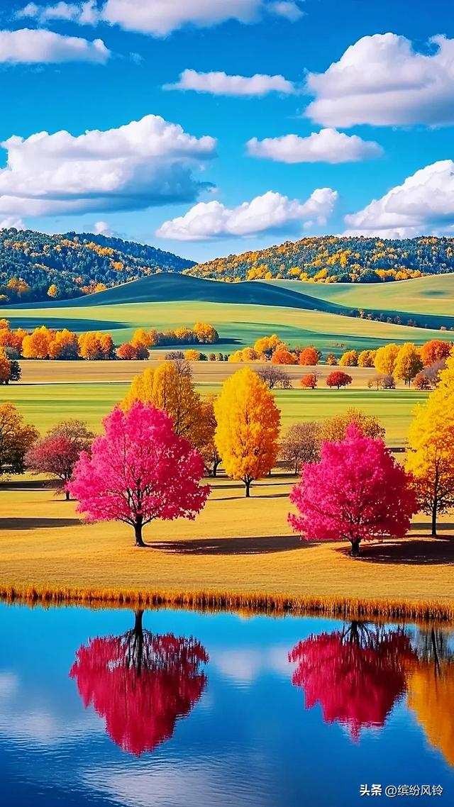 秋把山野调得浓烈