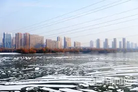 壮观！沂河结冰了！接下来，临沂继续降！图片