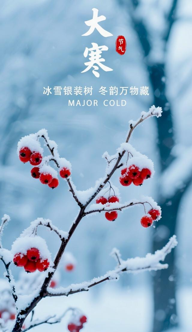 大寒：岁染霜华，心藏暖	，时光向暖，春不远