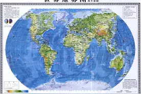 用竖版地图打开世界，有何大不同？中美战略对峙出现新概念图片