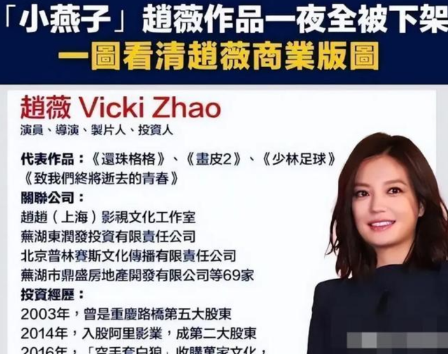 三重身份全崩盘，赵薇看似走投无路，没想到她还有另一条后路