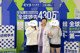 好“视”成双，双胞胎在爱尔英智眼科医院通过近视手术顺利摘镜图片