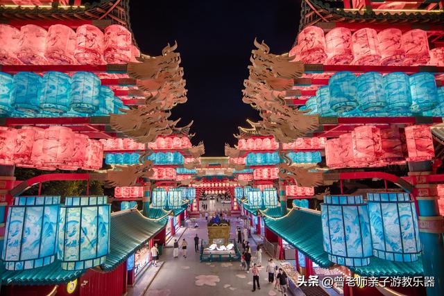西安2小时，富平中华郡暑假免费水上拓展，灯光秀，感觉还不错