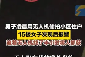 痛快！女子凌晨发现有人用无人机偷拍隐私，报警追踪半小时后抓获图片