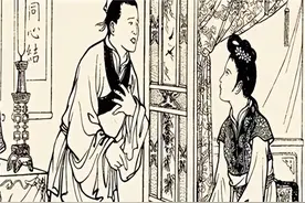 民间故事：木匠外出三年回家，见妻子夜夜尿床，他将墨斗挂在门前图片