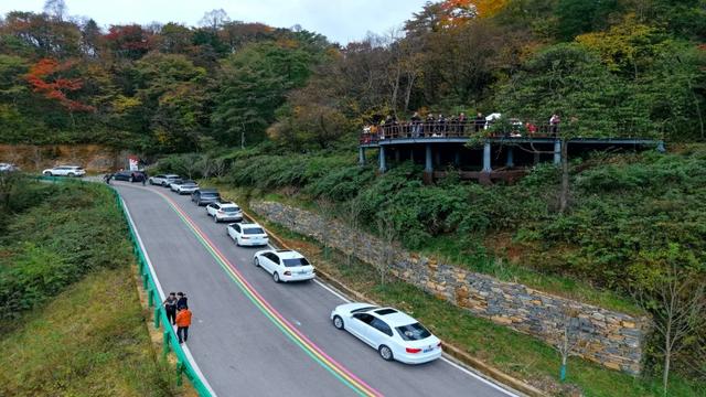 昨日实拍！层林尽染盐井峡，漫山红叶醉秋风，观赏正当时