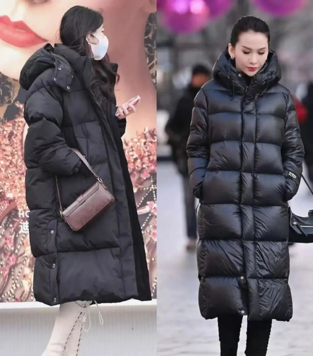 看了北京街拍才发现：羽绒服下面不要只会搭裙子，这样穿会更保暖