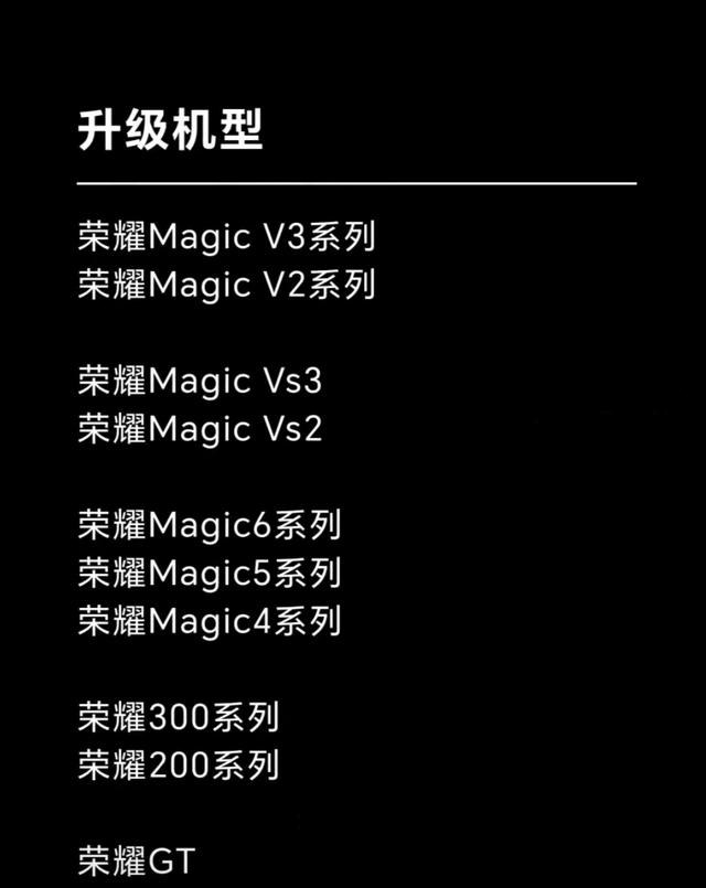 1.5GB！荣耀持续推送新版本 覆盖老机型 MagicOS10 即将大规模内测