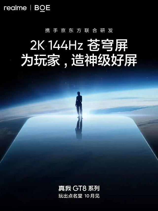 真我GT8 Pro屏幕再剧透，全亮度类DC调光+圆偏振光护眼