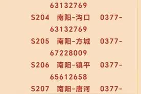 宛东公交S201路南阳至社旗临时停运公告图片