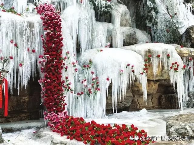 太原创森|冰瀑玫瑰！冬日打卡新地标