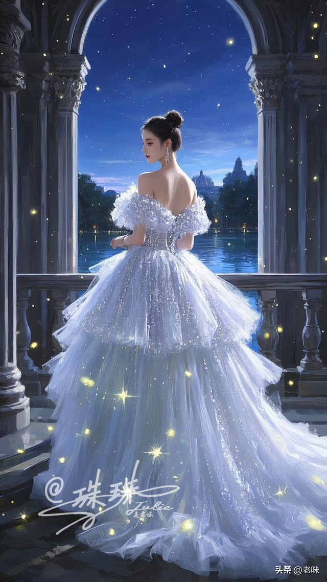 唯美油画——逃离城堡的公主