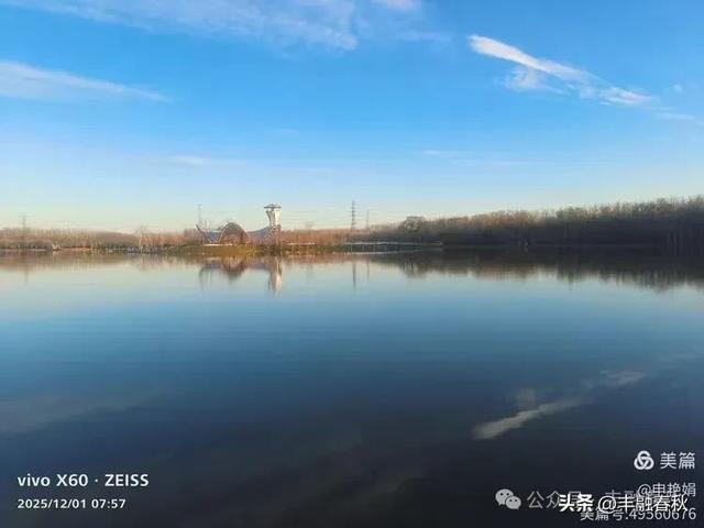 初冬北京朝阳坝河金盏淀:清寒里的静美画卷|申艳娟