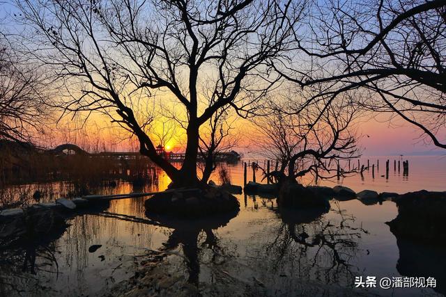 无锡太湖边上董坞里，看日落的好地方