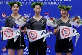 美国女乒华裔选手：目标团体夺牌，若过招中国队将是难忘经历图片