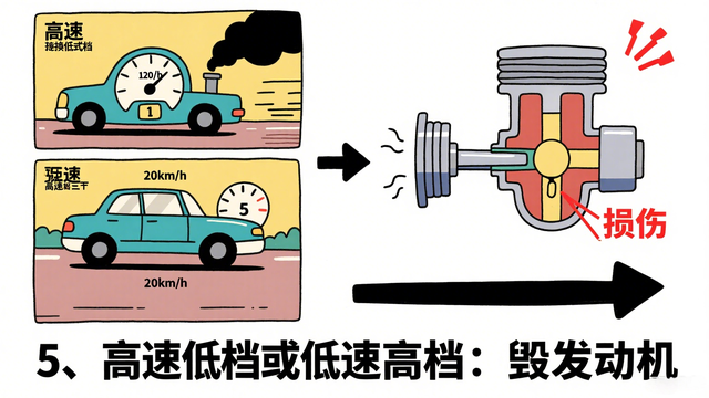 【汽车科普漫画】开车十大伤车行为