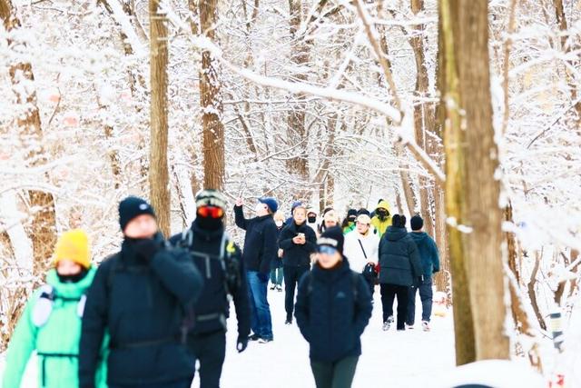 千山冰雪盛景 游客纷至沓来