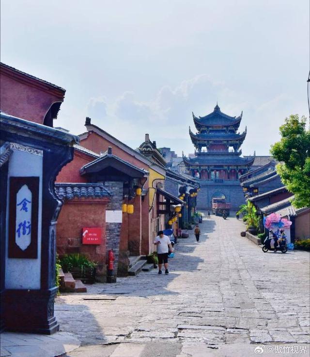 城门上奇葩的黄桷树 古城逆天了