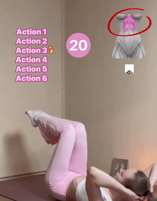 瘦肚子，别整那些花里胡哨的动作，这6个动作坚持练就够了！