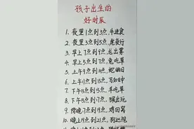 孩子出生的几个好时辰，你知道吗？图片