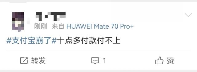冲上热搜！支付宝崩了？多位网友付款失败