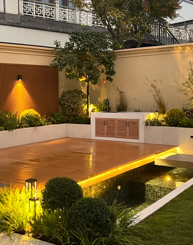 院子改成这样，朋友来了都不待客厅了！