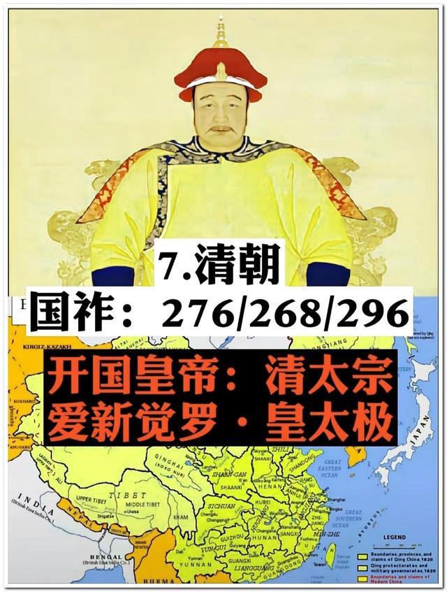 中国历史上存在时间最久的八个王朝，你最喜欢哪个朝代？